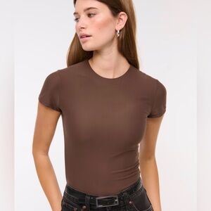 Abercrombie & Fitch Soft Matte Seamless Tee Bodysuit